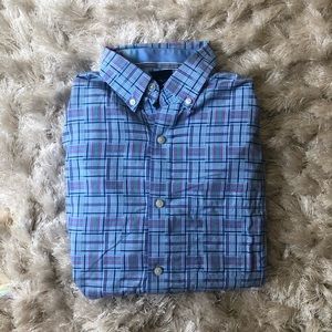 Plaid and Preppy Long Sleeve Shirt 100% Cotton